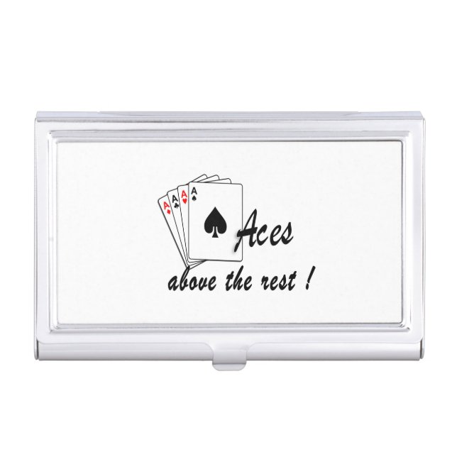 Aces Above the Rest  Business Card Case (Front)