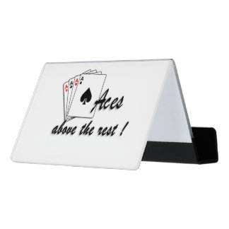 Aces Above the Rest Desk Business Card Holder