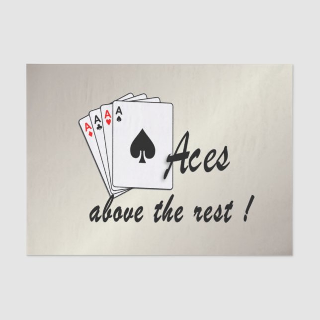Aces Above the Rest Gold Tissue Paper (Front)