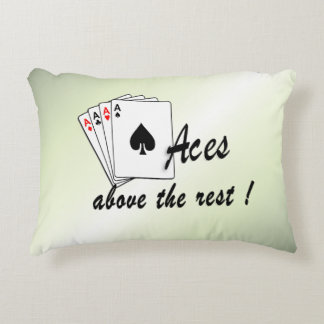 Aces Above the Rest Green Accent Pillow