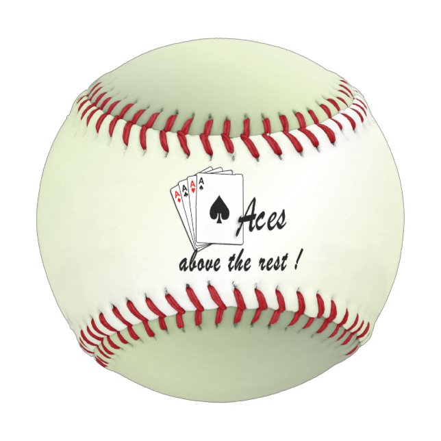 Aces Above the Rest Green Baseball (Front)