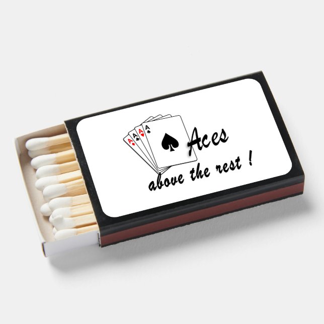 Aces Above the Rest Matchboxes (Front Open)