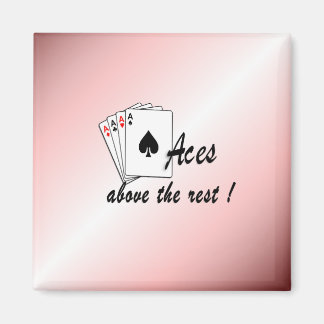 Aces Above the Rest Red Magnet