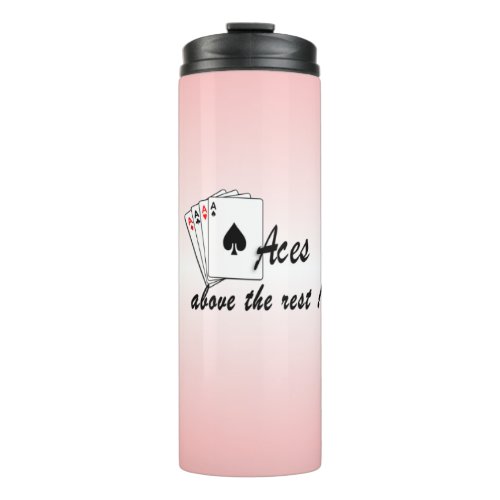 Aces Above the Rest Red Thermal Tumbler