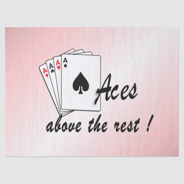 Aces Above the Rest Red Tissue Paper (Front)