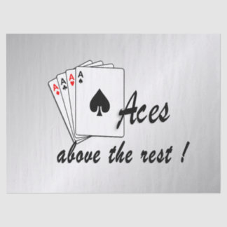 Aces Above the Rest Silver Tissue Paper