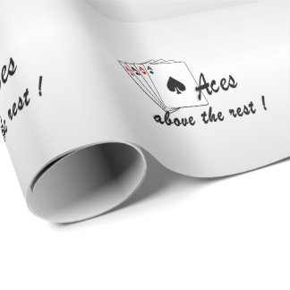 Aces Above the Rest Silver Tote Bag Wrapping Paper