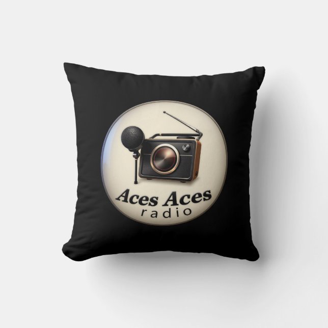 Aces Aces retro  Throw Pillow (Front)