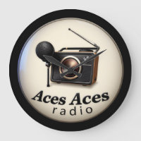 Aces Aces retro Wall Clock