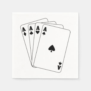 Aces Cards Napkins