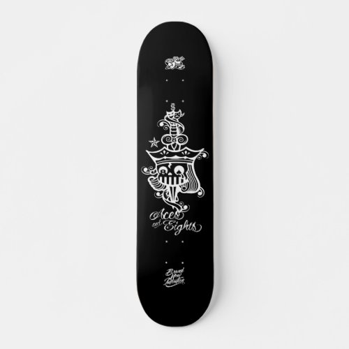 Aces  Eights The dead mans hand Skateboard Deck