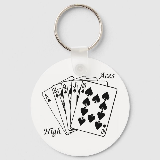 Aces High Keychain (Front)