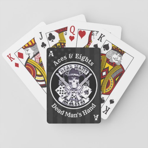 Aces N Eights Dead Mans Hand American Flag Playing Cards