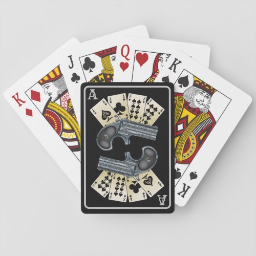 Aces N Eights Dead Mans Hand Derringer Poker Cards