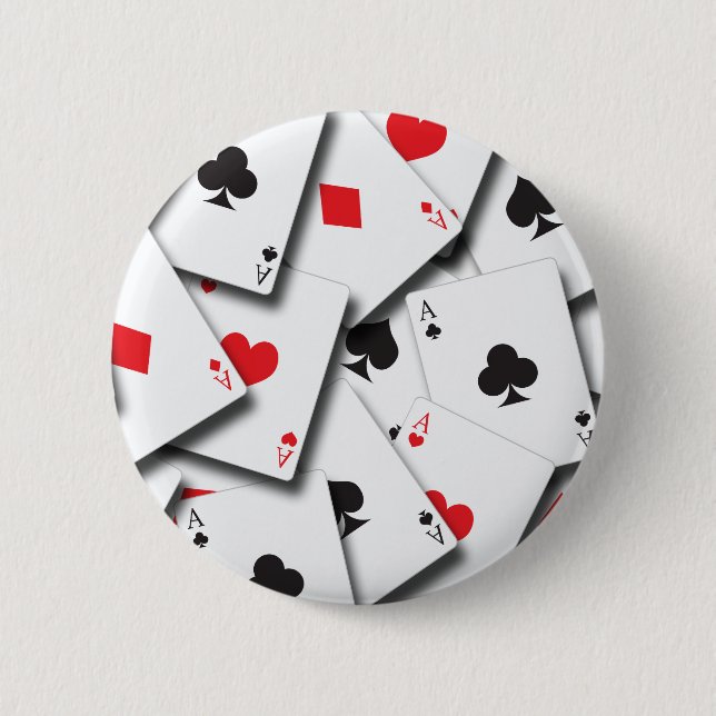 ACES PLAYING CARDS BUTTON (Front)