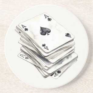 Aces Playing Cards Coaster