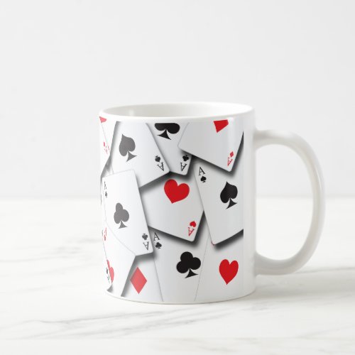 ACES PLAYING CARDS COFFEE MUG