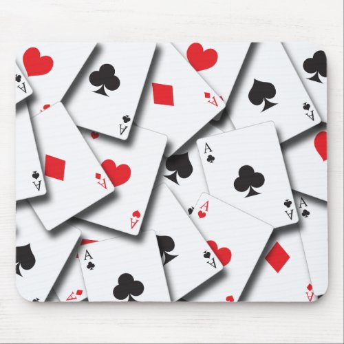 ACES PLAYING CARDS MOUSE PAD