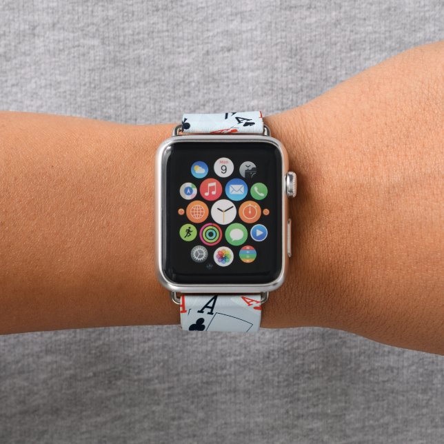 Aces Poker Cards Layered, Apple Watch Band (In Situ)