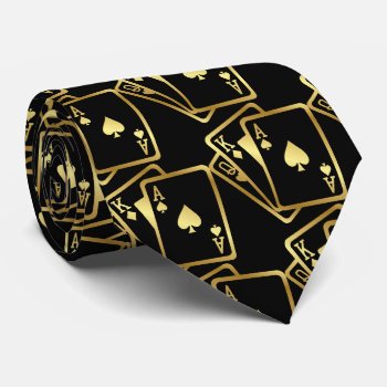 Aces Tie One On Casino Tie by sharonrhea at Zazzle