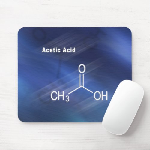 Acetic AcidAcetic Acid Structural chemical formul Mouse Pad