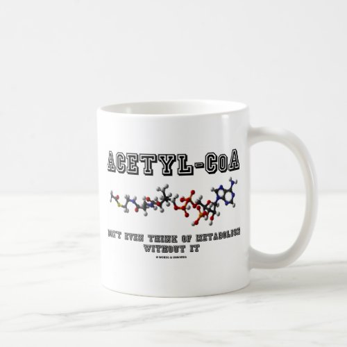 Acetyl_CoA Dont Even Think Of Metabolism Without Coffee Mug