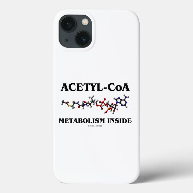 Acetyl-CoA Metabolism Inside Chemical Molecule Case-Mate iPhone Case (Back)
