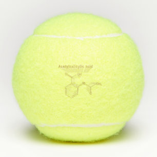 Acetylsalicylic acid, aspirin, Structural chemical Tennis Balls