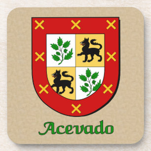 Acevado Family Shield Coaster