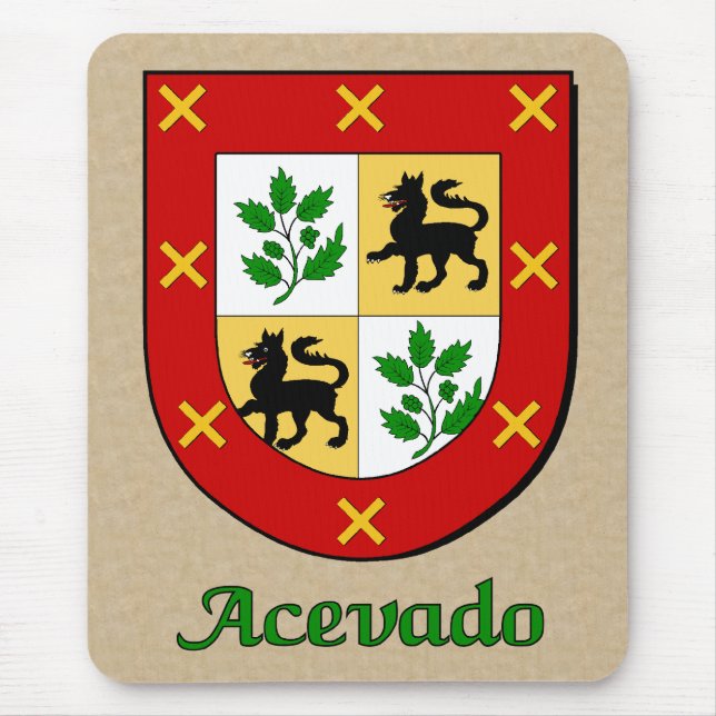 Acevado Family Shield Mouse Pad (Front)