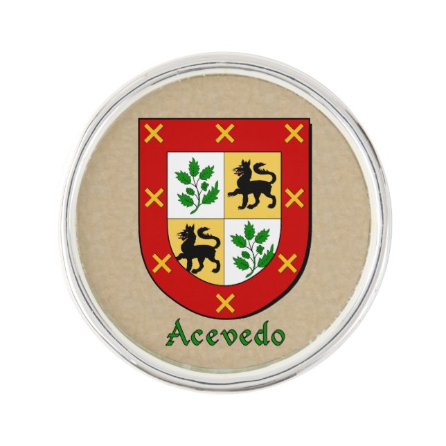 Acevedo Historical Shield Pin (Front)