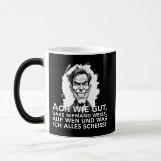 Ach wie gut, dass niemand weiß, worauf ich... color morph mug