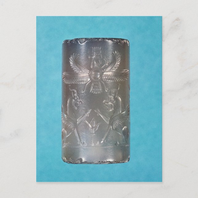 Achaemenid cylinder seal postcard (Front)