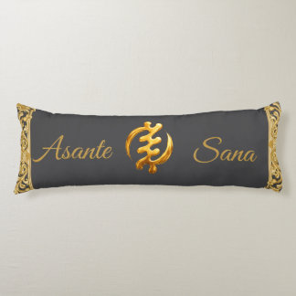 Achempong: Asante Sana "Gye Nyame" Arsenic Adinkra Body Pillow