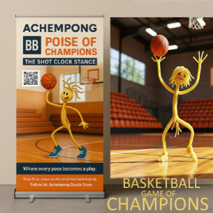 Achempong BB — Poise of Champions: The Shot Clock Retractable Banner