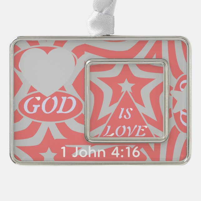 Achempong God Is Love Star Pastel Pink  Christmas Ornament (Front)