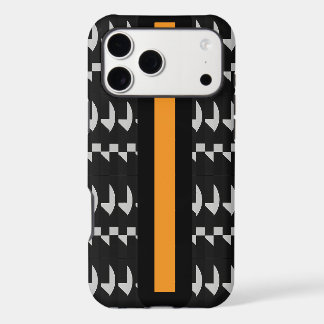 Achempong Noir Echo Carrot Orange Accent Designer iPhone 17 Pro Max Case