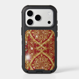 Achempong Signature: High-Fashion Golden Red Ornat iPhone 17 Pro Case