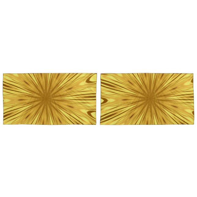 Achempong: The Gilded Zenith Opulent Swirl Liquid  Pillow Case (Front-Set)