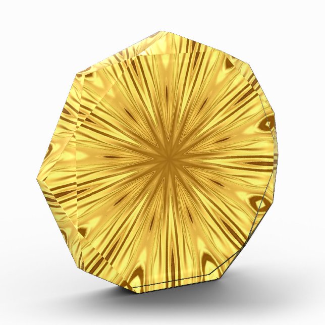 Achempong: The Gilded Zenith  Peak Opulence Acrylic Award (Left)