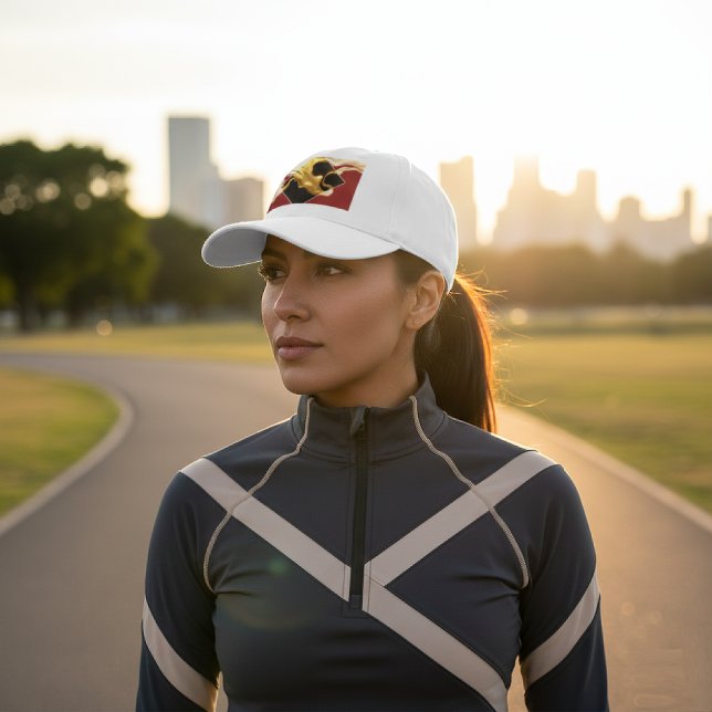 Achempong: The Royal Flow | Opulent Liquid Gold Ab Performance Cap (Achieve the Royal Flow. Opulent liquid gold art on a premium performance cap. Live luxuriously)