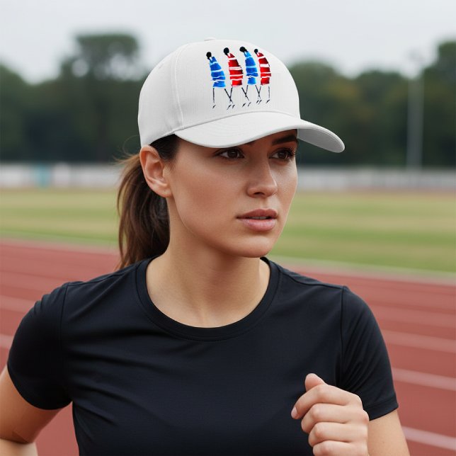 Achempong: Unity In Motion | Kenya Maasai Runner  Hat (Run with purpose. Kenya Maasai spirit on a cap, inspiring strength & long-distance running greatness)