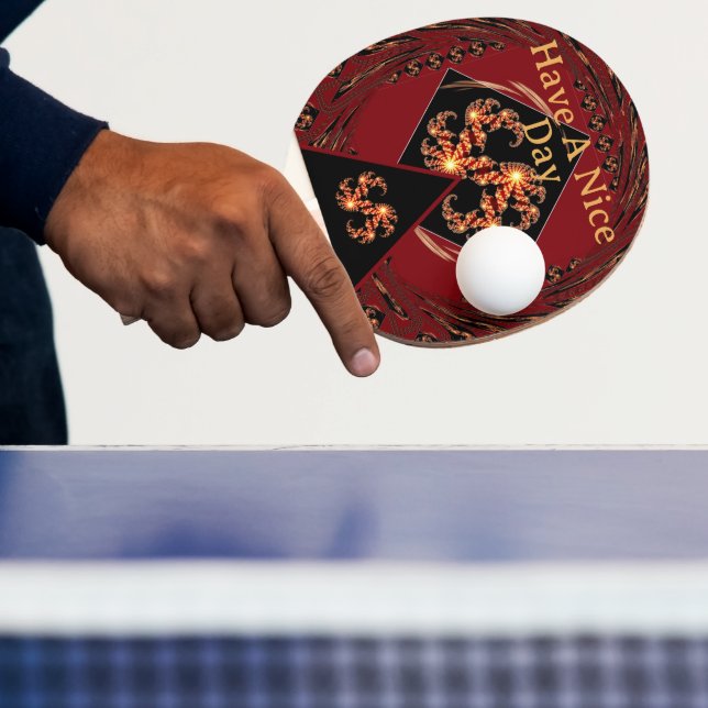 Achempong Zazzle: Passionate Swirl High-Performanc Ping Pong Paddle (Insitu)