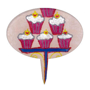 Achempong's Artful Inspirational Cupcake Couture Cake Topper