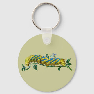 Acherontia atropos caterpillar keychain