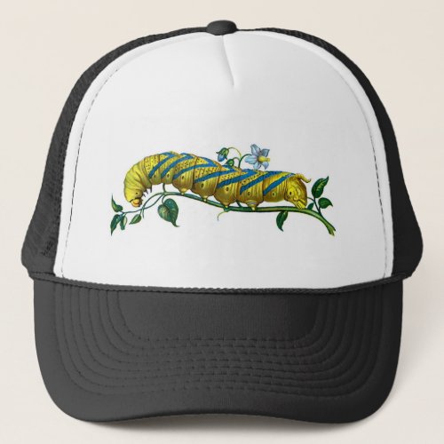 Acherontia atropos caterpillar trucker hat