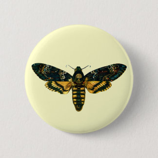 Acherontia atropos (Death's Head Hawkmoth) Pinback Button