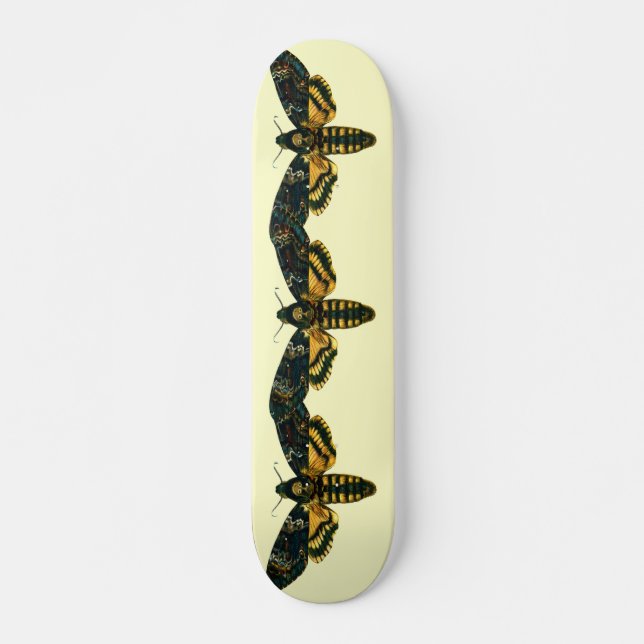 Acherontia atropos (Death's Head Hawkmoth) Skateboard Deck (Front)