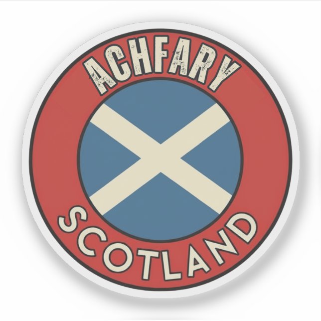 Achfary, Scotland Sticker (Front)