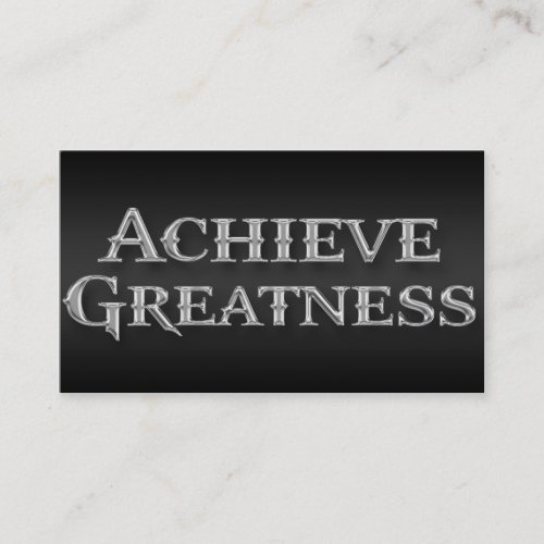 Achieve Greatness Professional Business Card